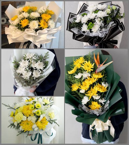 贵州遵义桐梓县马鬃苗族乡中岭村白事花束代送